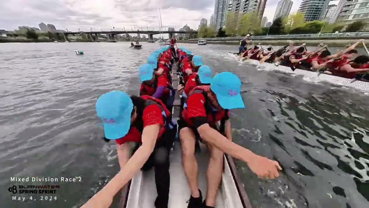 2024 Burnwater Spring Sprint Dragon Boat | 北美户外龙舟队 Crossna 3 races full record