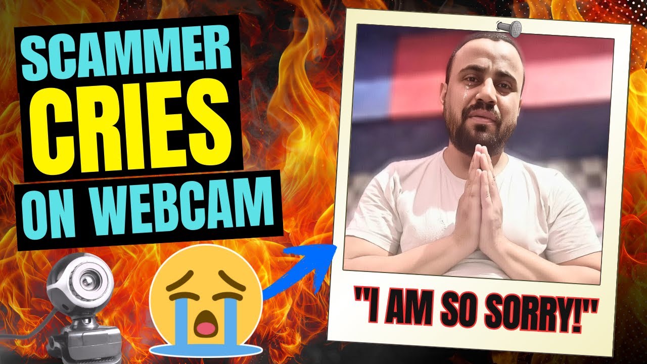 INDIAN Scammer Cries on WEBCAM After I HACKED Him!