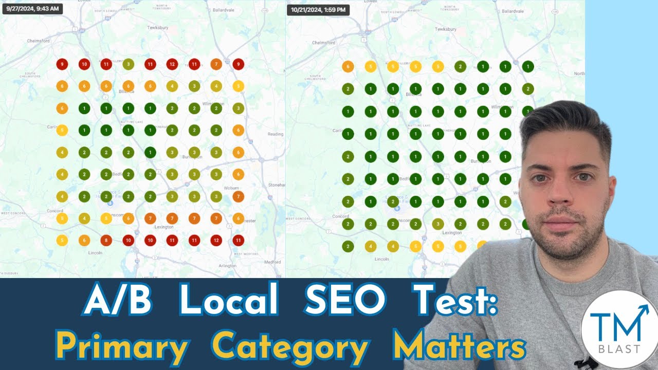 A/B Local SEO Test Results - Changing the Primary Category vs Not