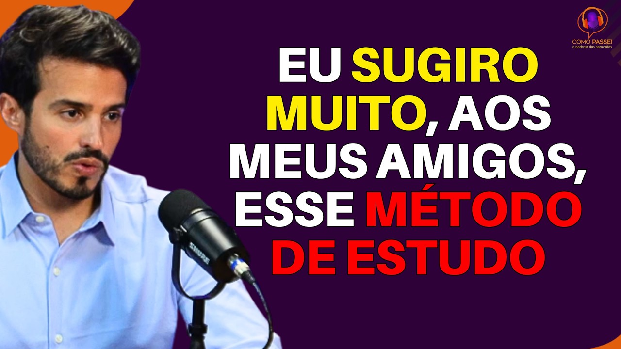 Ele estudou dessa forma para conseguir a aprovação no concurso público