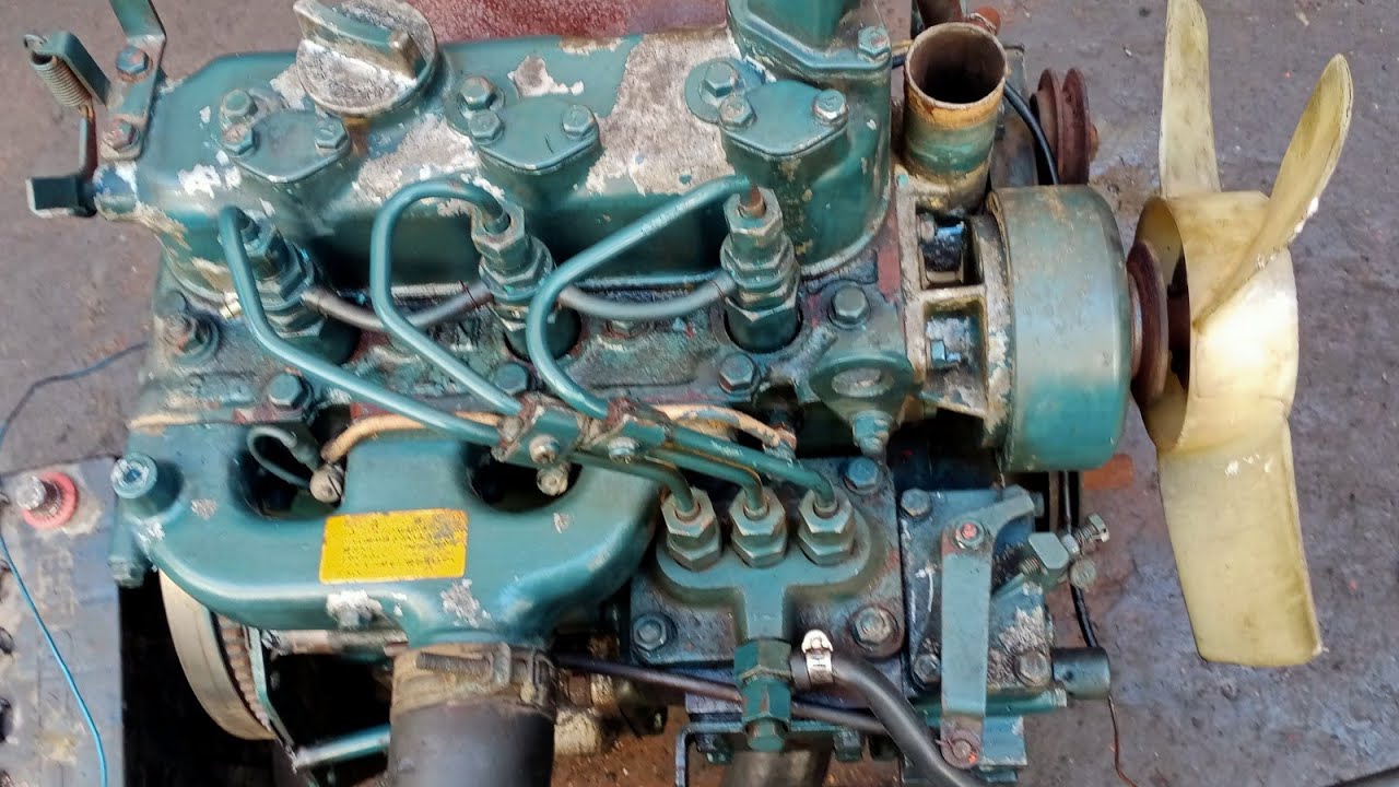 how to bleed KUBOTA D750 check oil sender and replace water jacket.