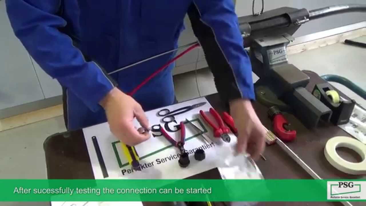 PSG Tube Bundles and Analyser Lines: Heating cable connection
