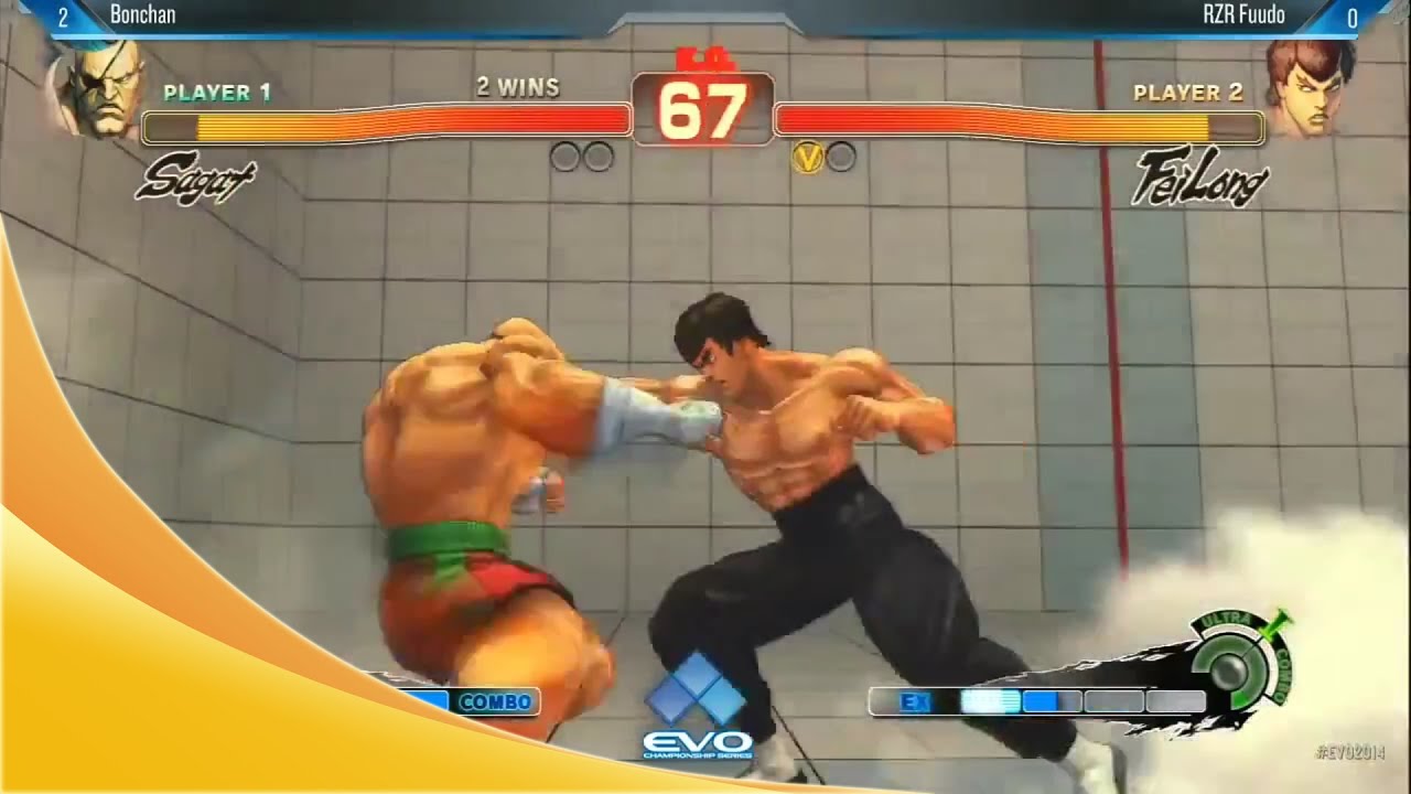 EVO 2014 - ULTRA Street Fighter 4 [ Bonchan (Sagat) vs Fuudo (Fei Long) ]