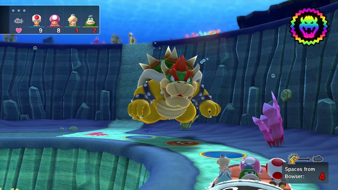 Mario Party 10 Bowser Party #172 Toad, Toadette, Rosalina, Spike Whimsical Waters Master Difficulty