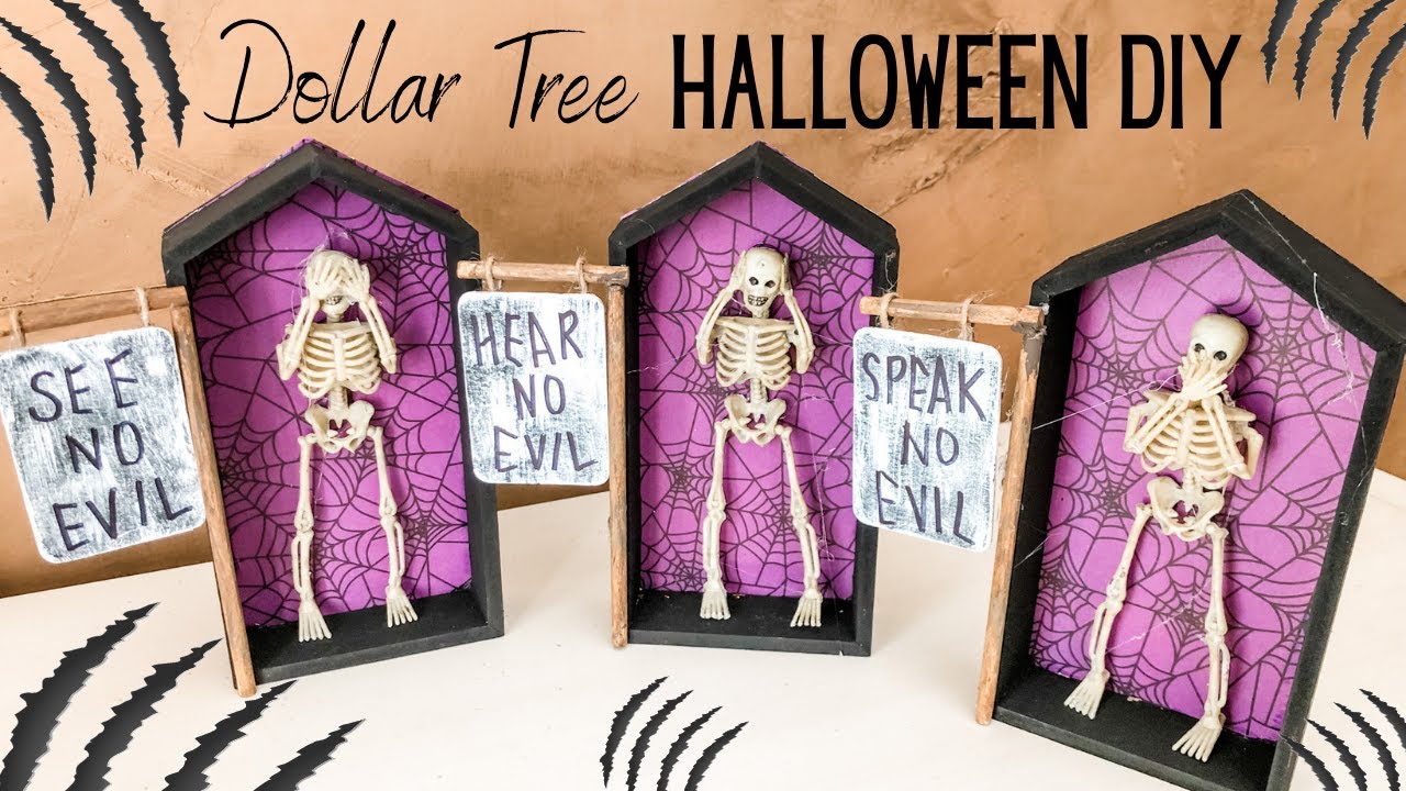 Деревья-доллары на Хэллоуин своими руками | Осень своими руками