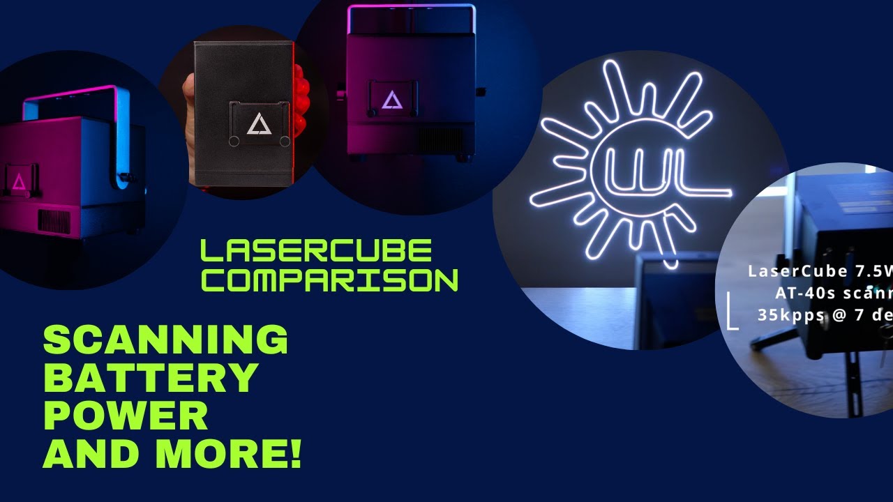 LaserCube 7.5W Ultra vs. 2.5W - full comparison! Scanning, brightness, battery and more!