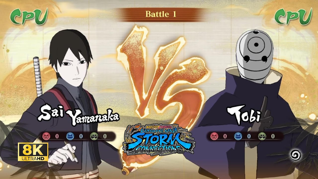 Sai vs Tobi | NARUTO X BORUTO STORM CONNECTIONS [8K 60FPS]