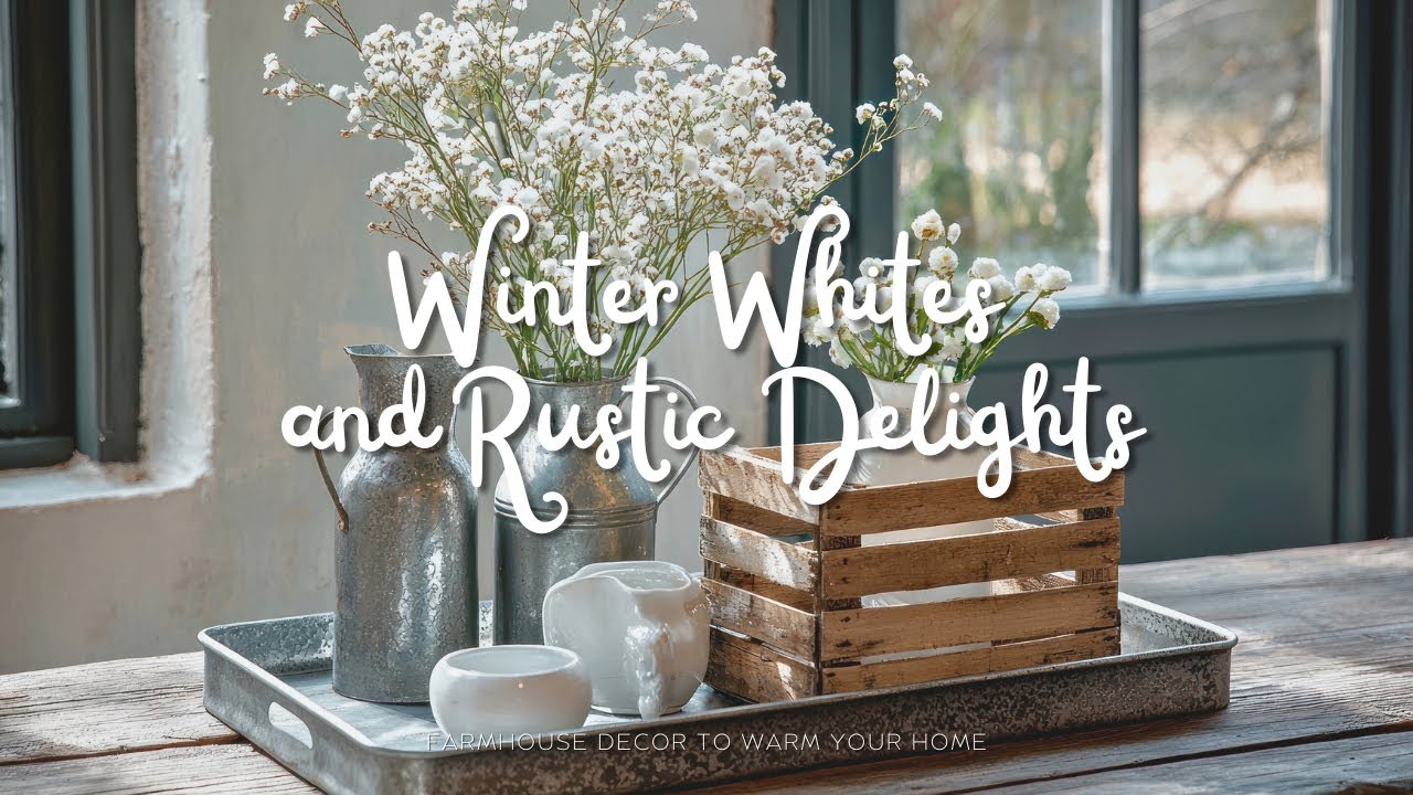 Winter Whites and Rustic Delights: Farmhouse Décor for a Cozy Home