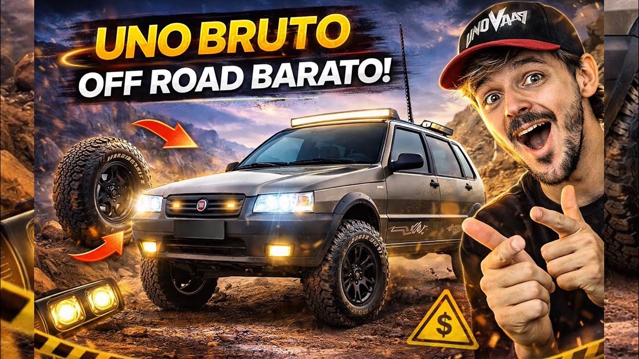 Como Transformar um Fiat Uno Simples em um OFF-ROAD BRUTO (Gastando Pouco)