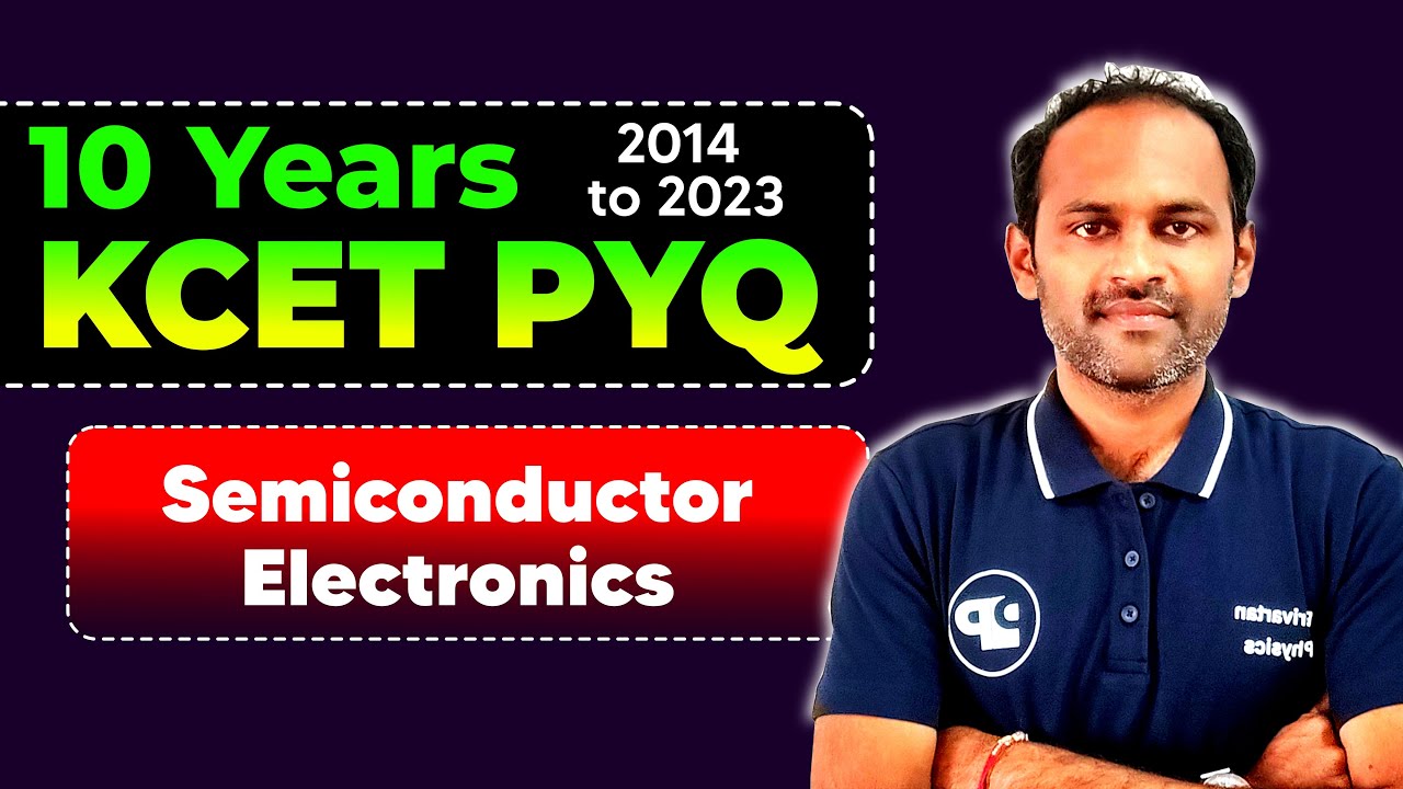KCET PYQ Semiconductor Electronics | #kcet #kcetpyq #kcet_physics #physics