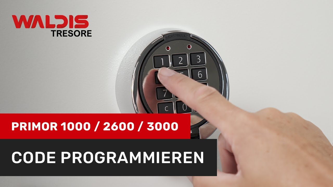 Tresorschloss Primor 1000 / 2600 / 3000: Programmierung