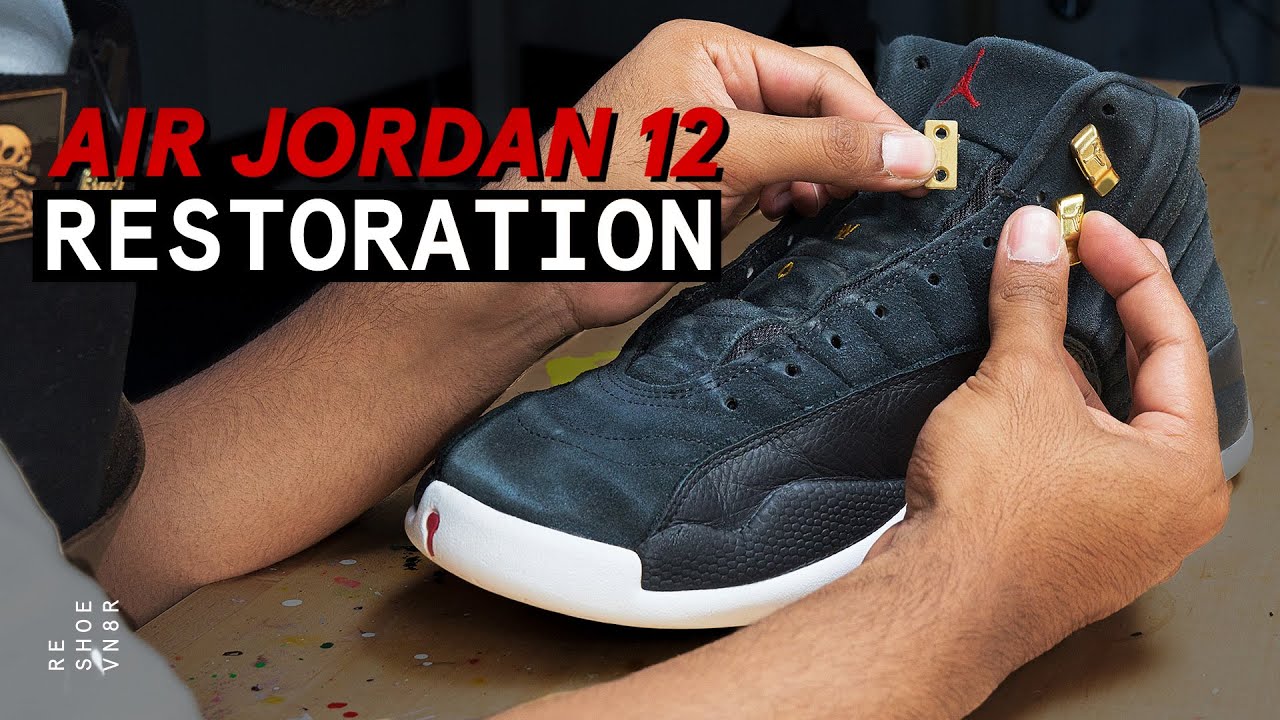 Air Jordan 12 Reverse Taxi Полная реставрация