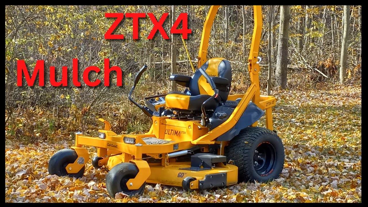 Cub Cadet ZTX4 Mulch Kit Review FALL CLEAN UP made easy