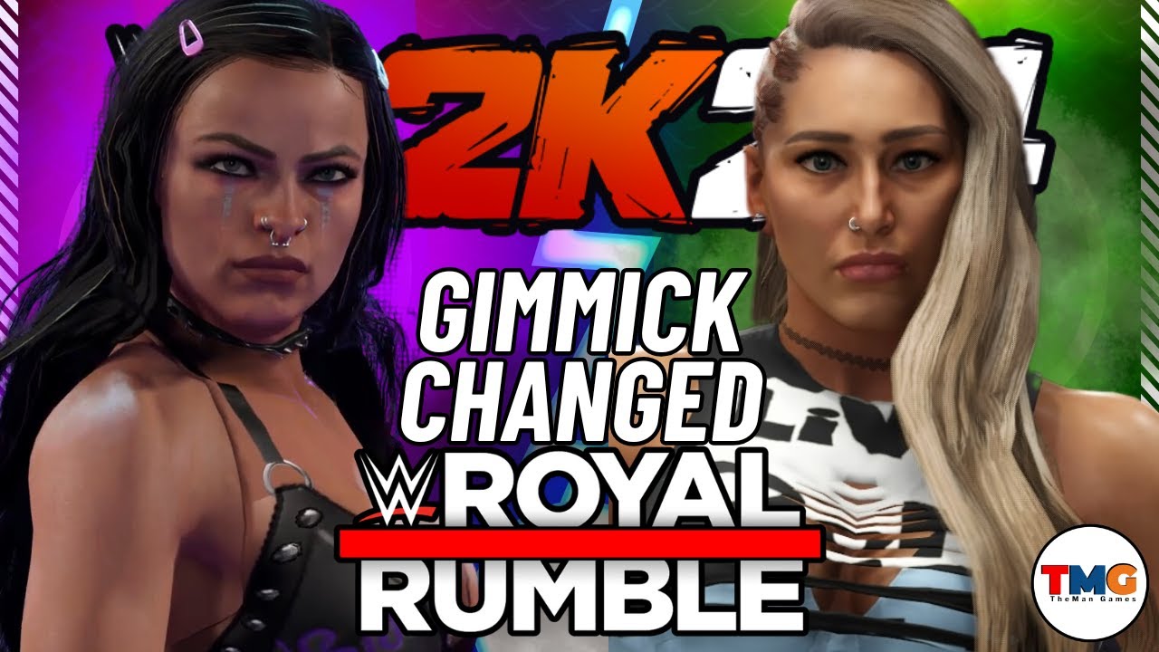 WWE 2K24 Gameplay : Royal Rumble Gimmick Changed Featuring Rhea Rhipley and Liv Morgan