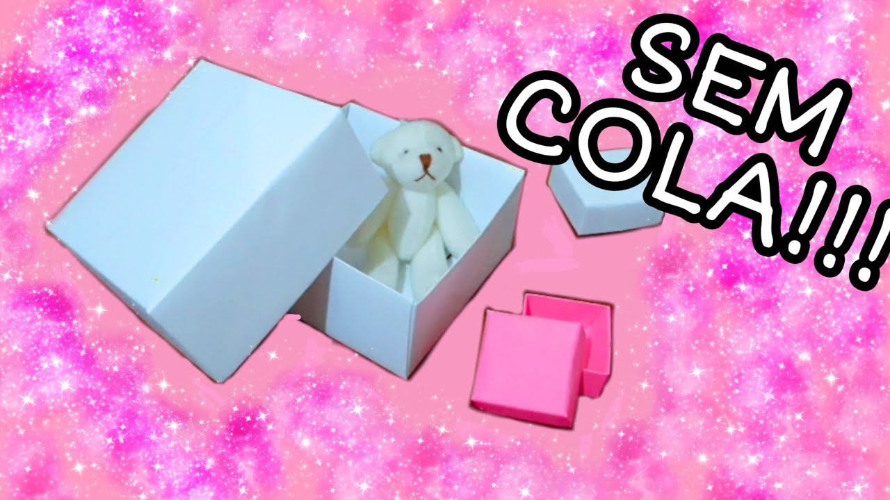 DIY CAIXINHA DE PAPEL (SEM USAR COLA !!!) ❤❤❤