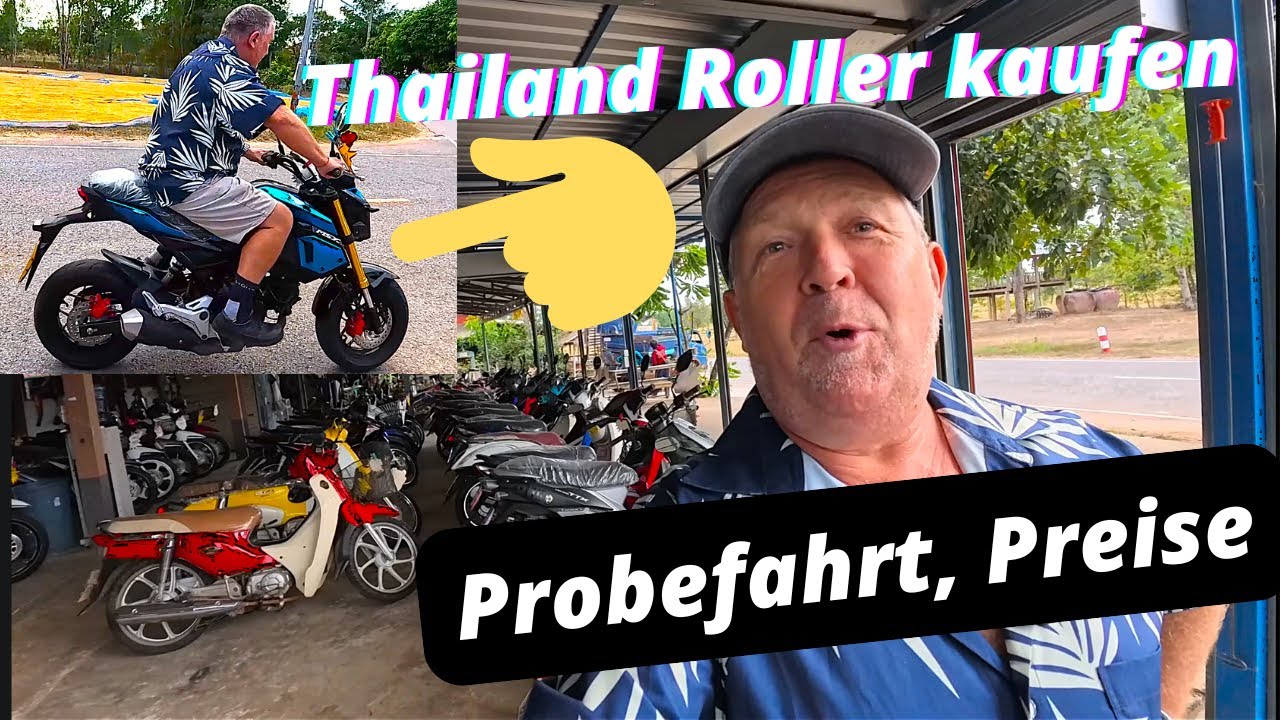 Thailand. Auf der Suche nach einem gebrauchen Roller für Poi. Oder doch die Honda MSX 125 für Uwe?
