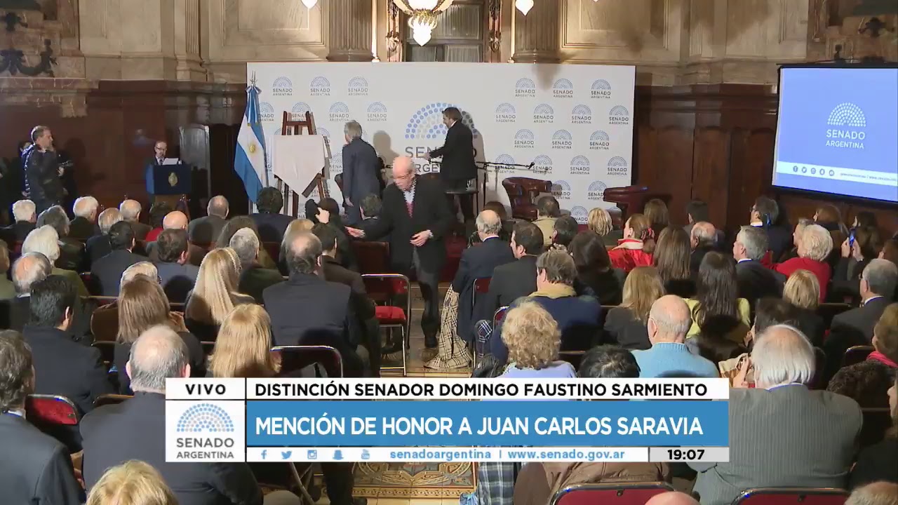 PREMIO SARMIENTO A JUAN CARLOS SARAVIA 01-08-17