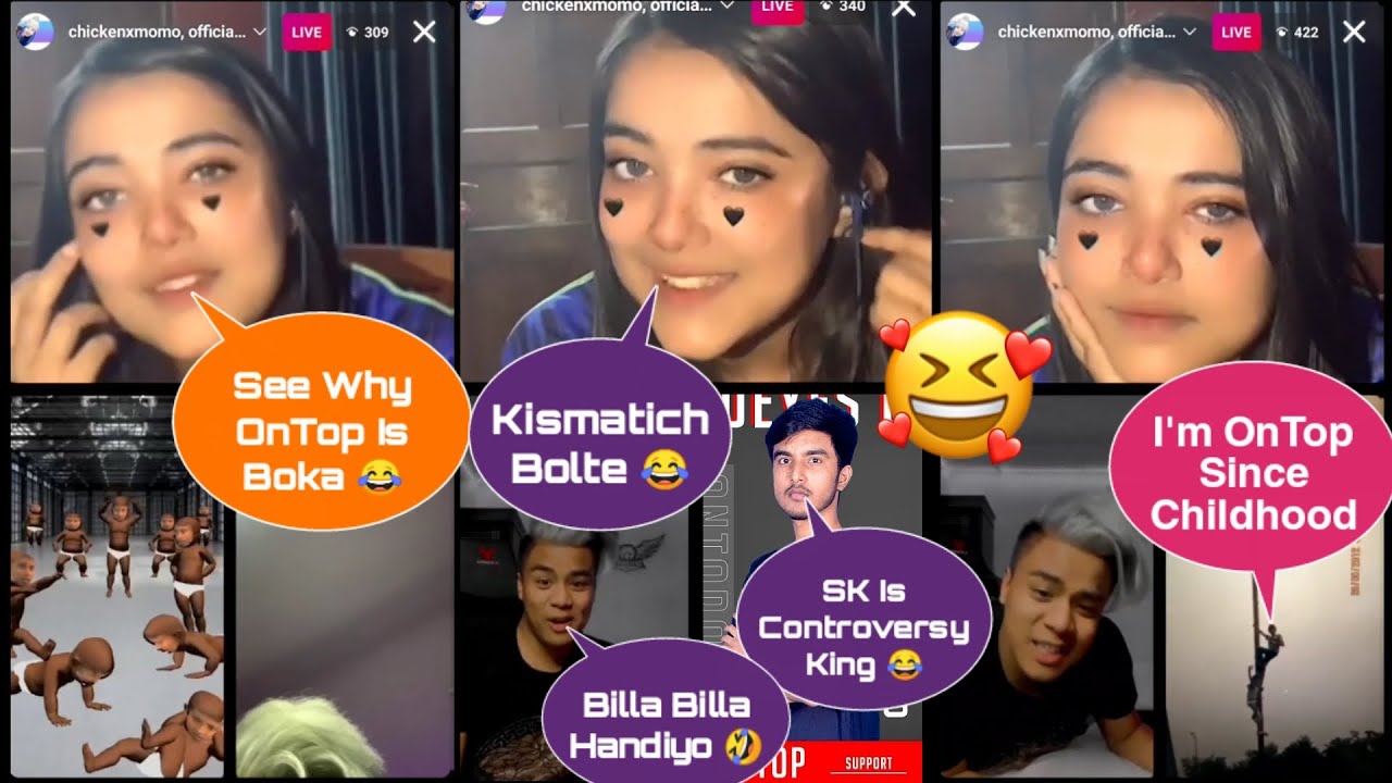 CHICKENxMOMO INSTAGRAM LIVE WITH OnTop & SK49 😍|| TALKS ABOUT CONTROVERSY & ONTOP'S GF - GAURABYT ||