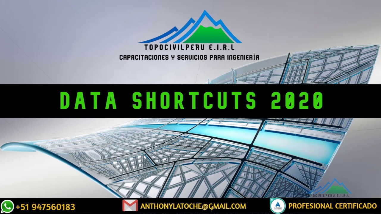 COMO CREAR UN DATA SHORTCUTS CON CIVIL 3D 2020 🇵🇪 👷🏻 👨‍🏫