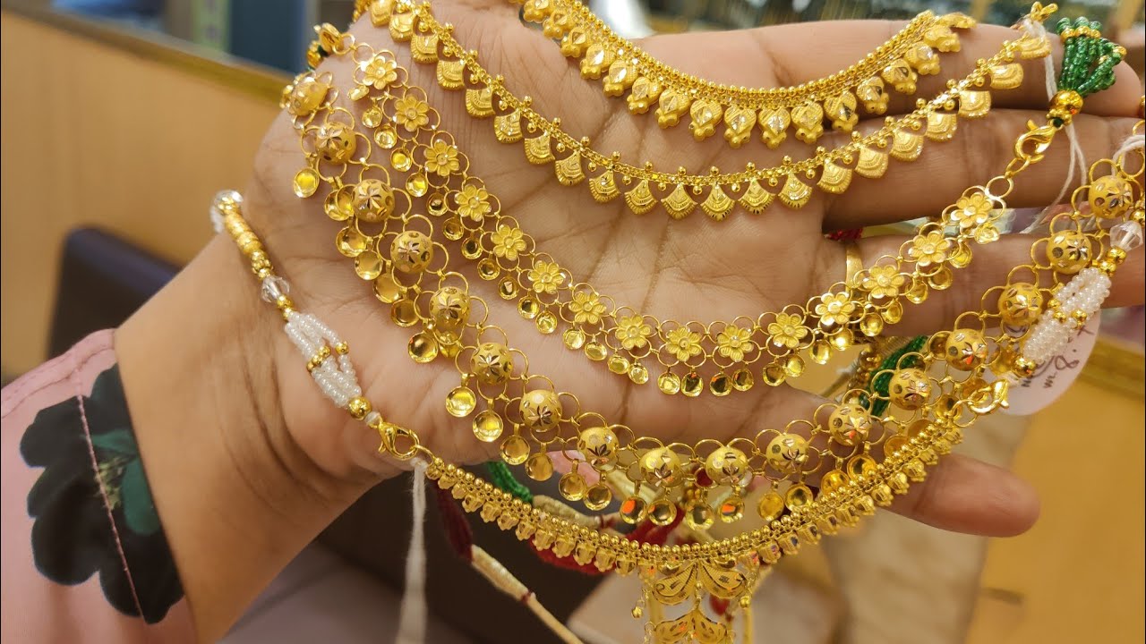 চার আনা জুমুর নেকলেস 😍🔥 আশা মনি জুয়েলার্স/gold nacklace jewellery