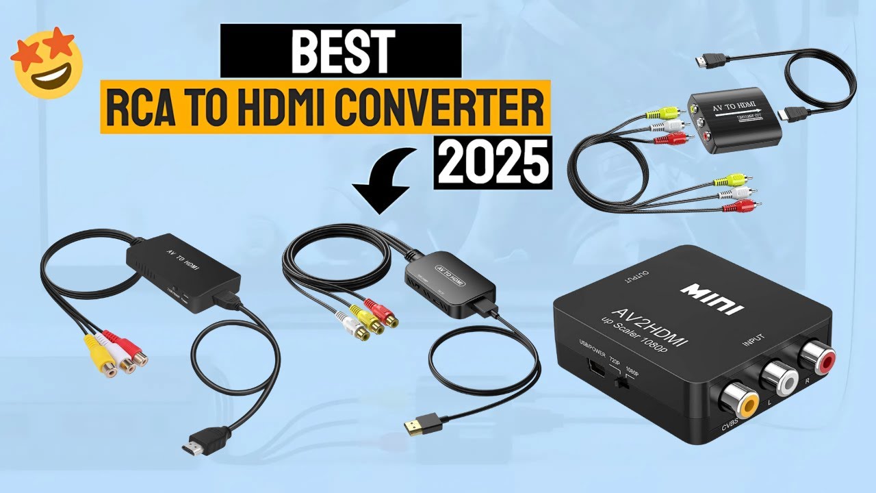 Лучший конвертер RCA в HDMI в 2025 году 🔌 Обзор 5 лучших адаптеров AV в HDMI!