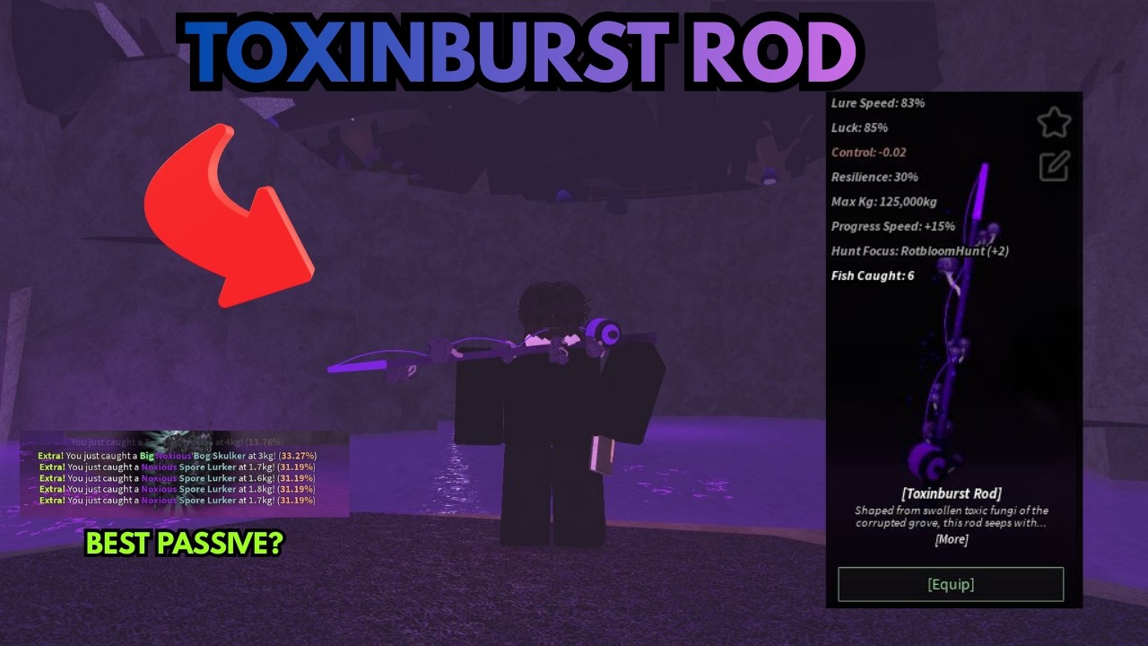 Getting NEW TOXINBURST ROD In Fisch (TOO OP?!?)