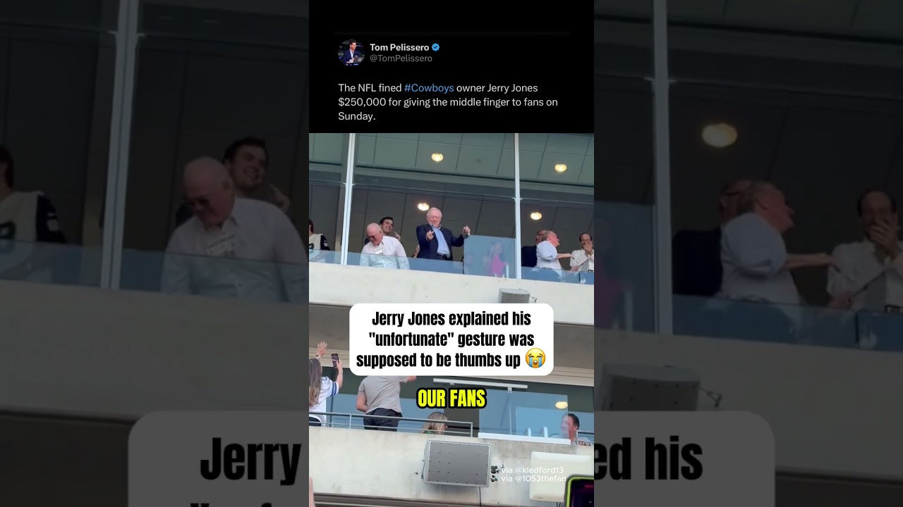 Jerry Jones made a $250,000 mistake 😭 #jerryjones #cowboys #jets #nfl #nflfunny