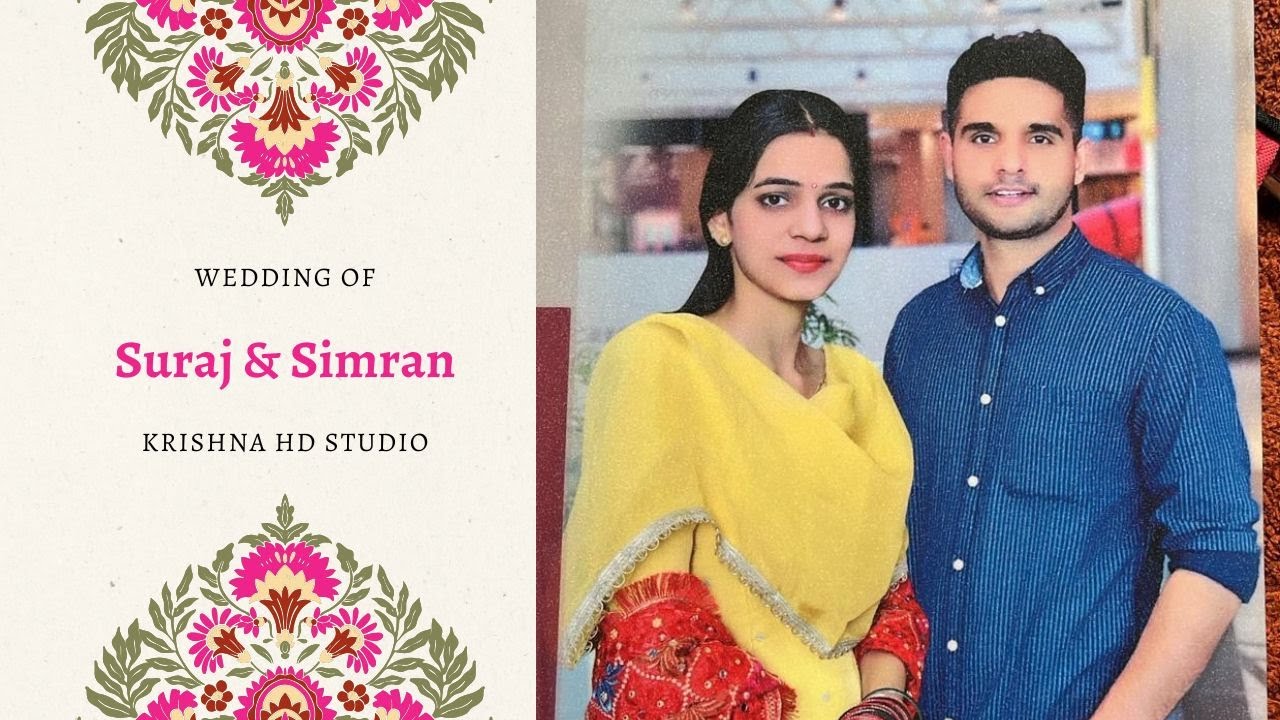 Live wedding Ceremony! Suraj Weds Simran ! Krishna HD Studio 8307735418