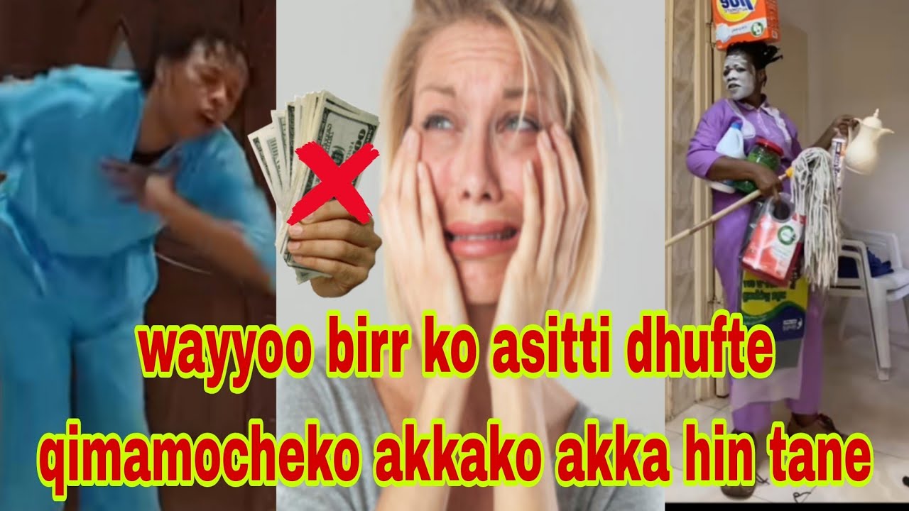 Uuuff birr ko asumatti dhufte pls qimamocheko akka hin tanee wayyoo birr ko eessa si fidu amma🤣