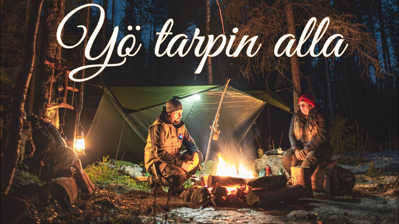 Yö tarpin alla / Bushcraft retki