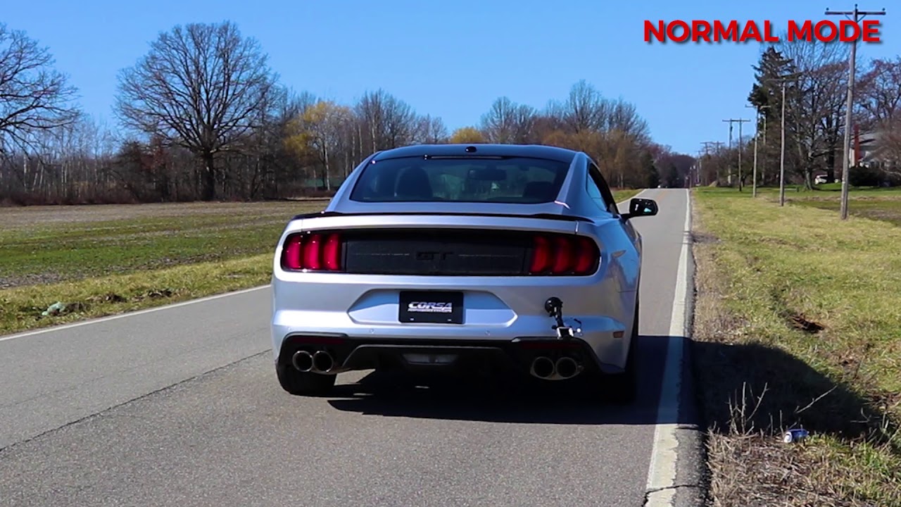 CORSA Performance 2018-2020 Mustang GT Cat-Back Active Exhaust Extreme Sound Level
