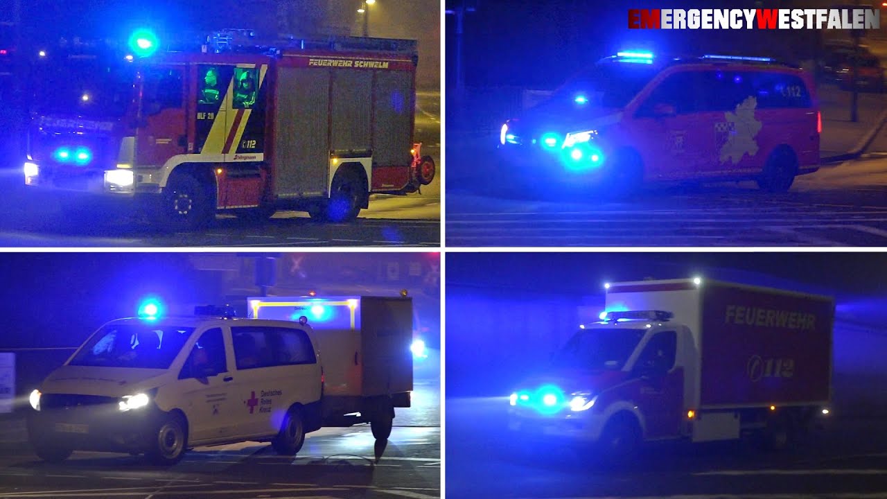 [GROßBRAND in WOHN- UND GESCHÄFTSHAUS! 🚒] - MANV-Lage in Gevelsberg - Einsatzfahrten