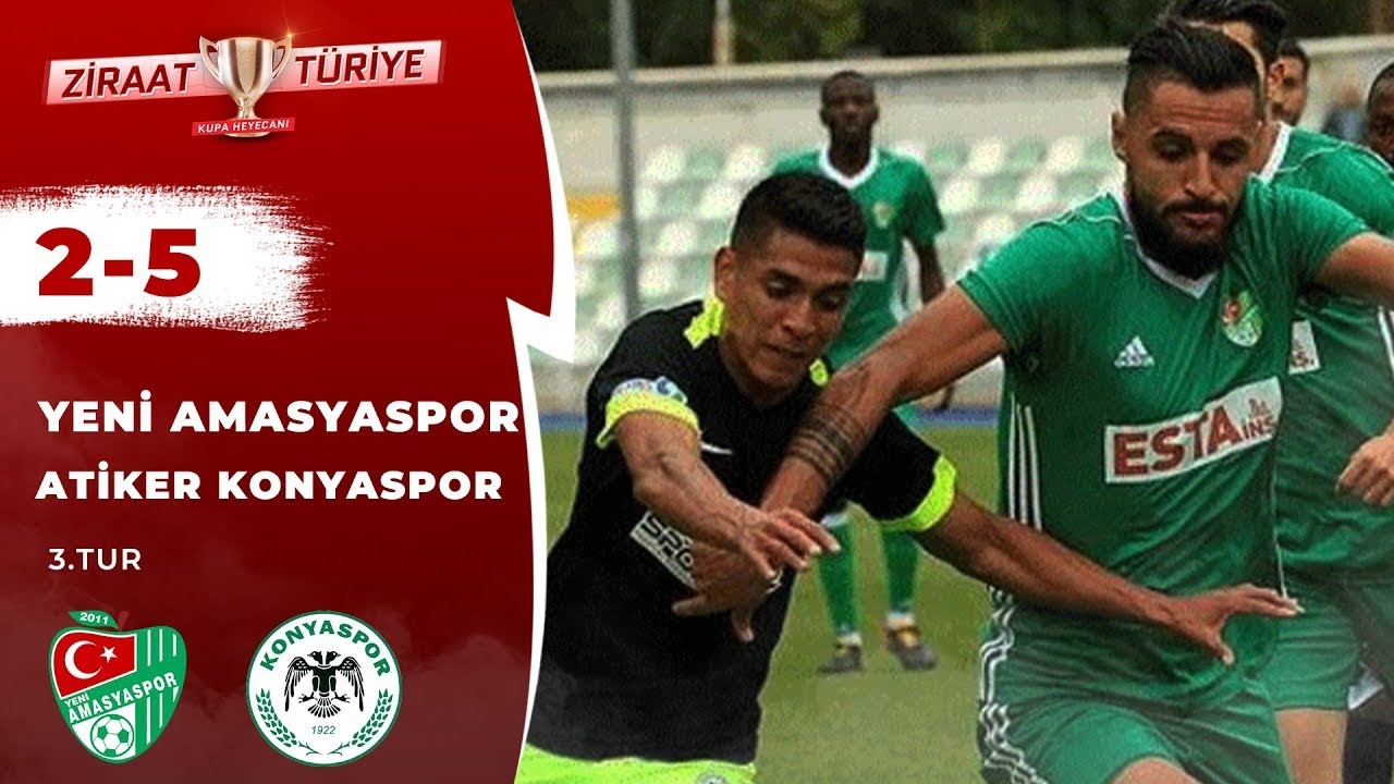 Yeni Amasyaspor 2-5 Atiker Konyaspor Maç Özeti (Ziraat Türkiye Kupası 3.Tur) 26.09.2018