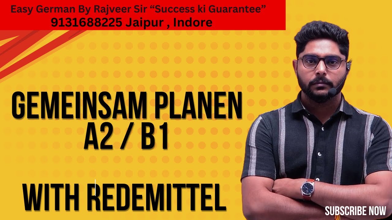 gemeinsam plannen A2 / B1 With Redemittels