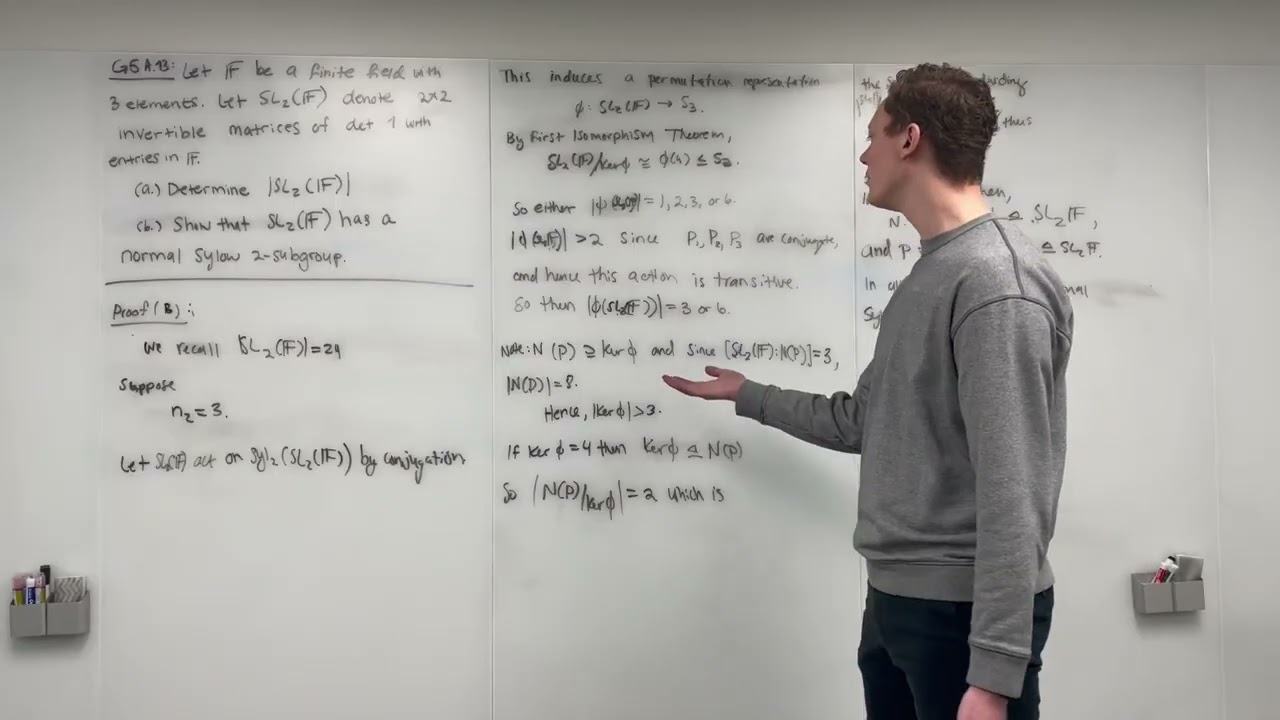 G5A13(B): Some useful results about SL(2,F_3) (Part 2)