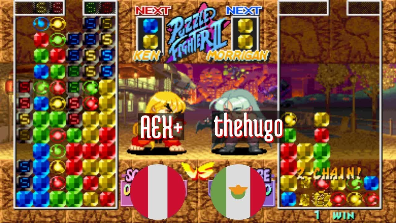 FT5 @spf2t: AEX+ (PE) vs thehugo (MX) [Super Puzzle Fighter II Turbo spf2 Fightcade] Apr 16