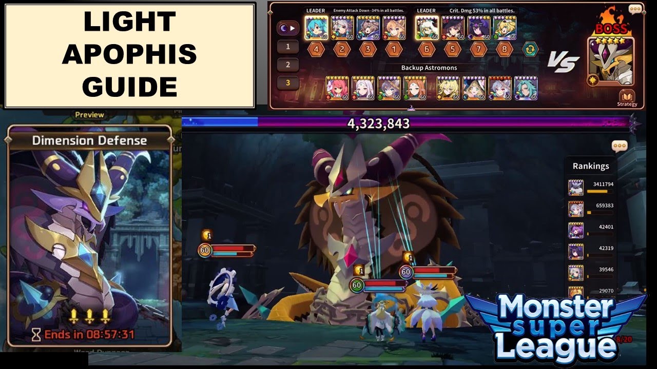 Light Apophis Guide - Monster Super League
