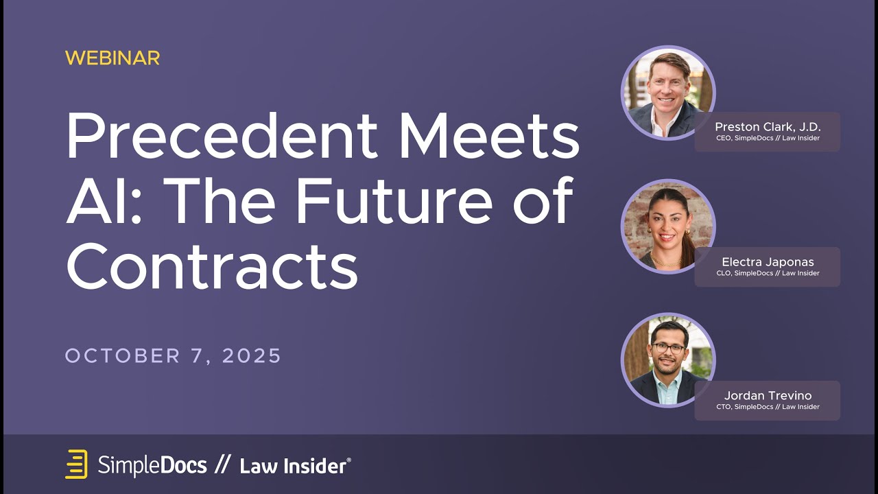 Precedent Meets AI: The Future of Contracts with SimpleDocs + Law Insider