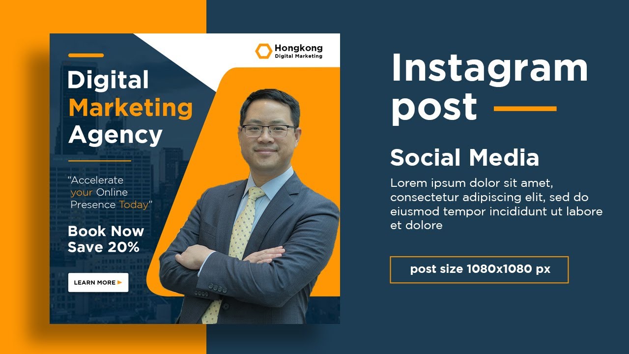 Social Media Banner Design for Digital Marketing Agency | Instagram post design