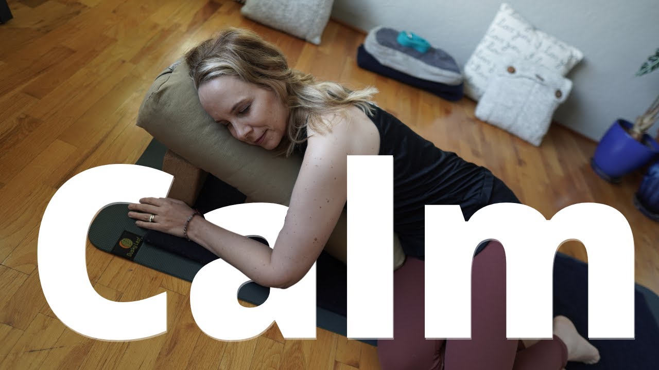 45 min Restorative Yoga to CALM your NERVOUS SYSTEM