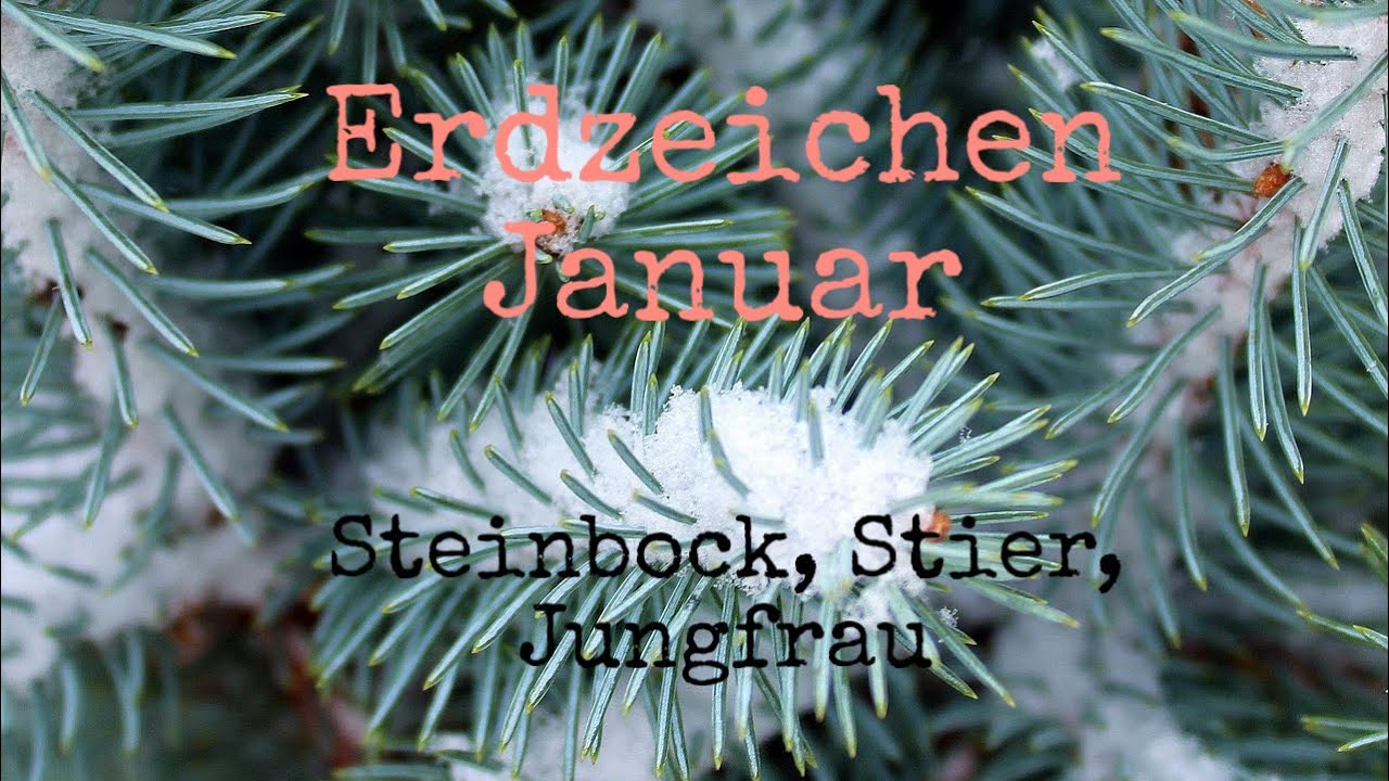 Erdzeichen Januar 💕 (Steinbock, Stier, Jungfrau) Was kommt? Was geht?!