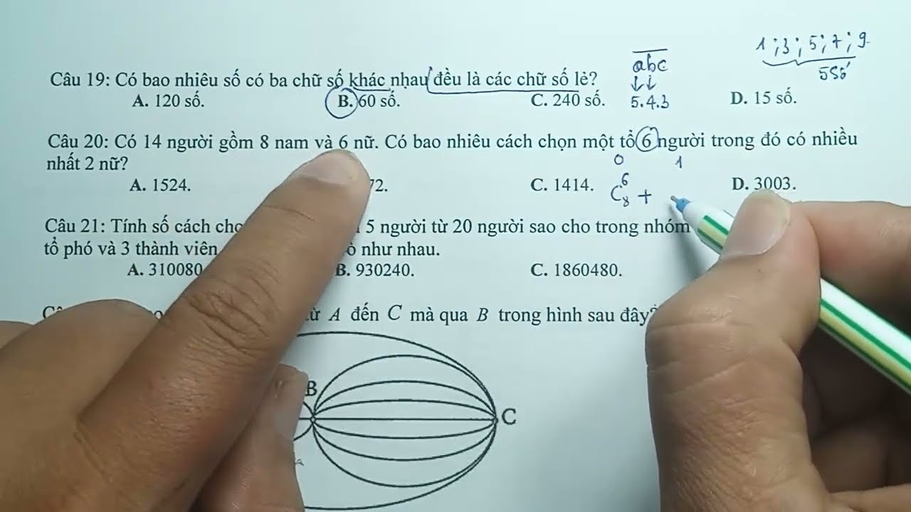 ÔN THI HỌC KÌ 2 - TOÁN 10  SÁCH MỚI - BÀI TẬP ĐẾM VÀ HÌNH HỌC VECTOR