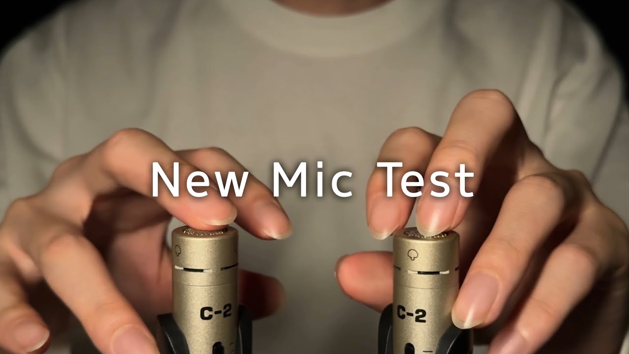 ASMR New Mic Test! Tapping & Scratching / BEHRINGER C-2 (No Talking)