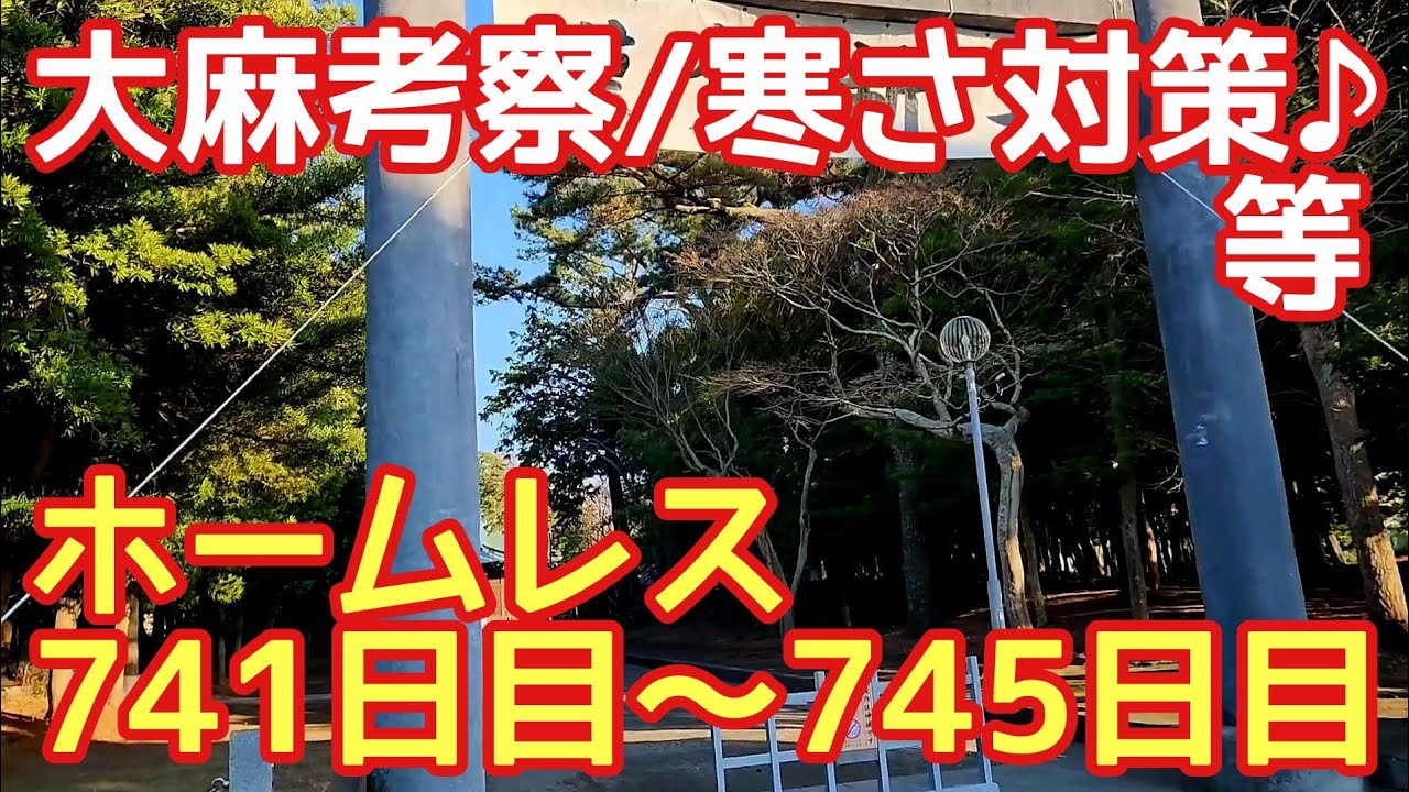 ホームレスの大麻考察♪ロカビリー四十八手♪へびどし♪半額大量購入♪寒さ対策♪【ホームレス741日目～745日目】