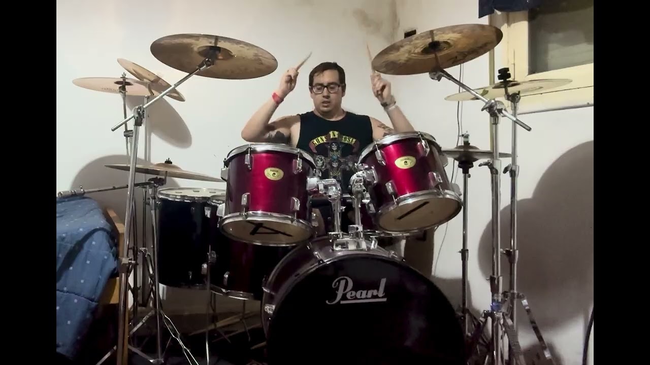 Red hot chili peppers - snow cover drum 