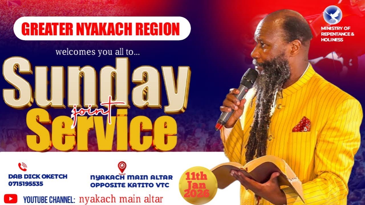 GREATER NYAKACH  SUNDAY SERVICE|11.01.2026