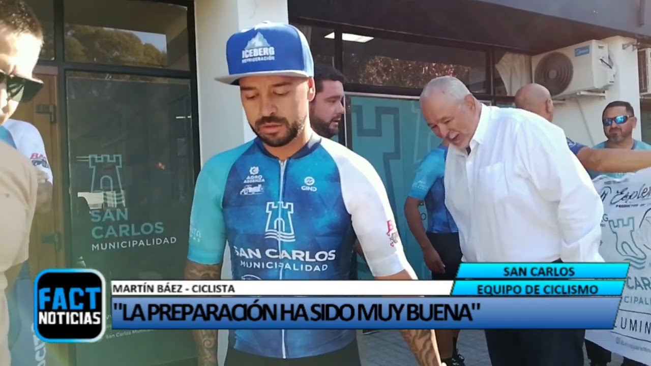 El equipo de ciclismo de la Munic. de San Carlos está listo para la Vuelta Ciclista de Mendoza 