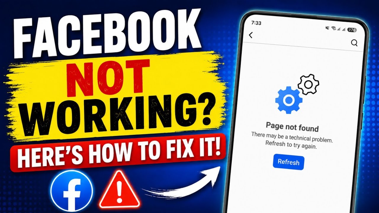 Why Is Facebook Not Working ? Facebook Not Working Problem How To Fix This Problem
