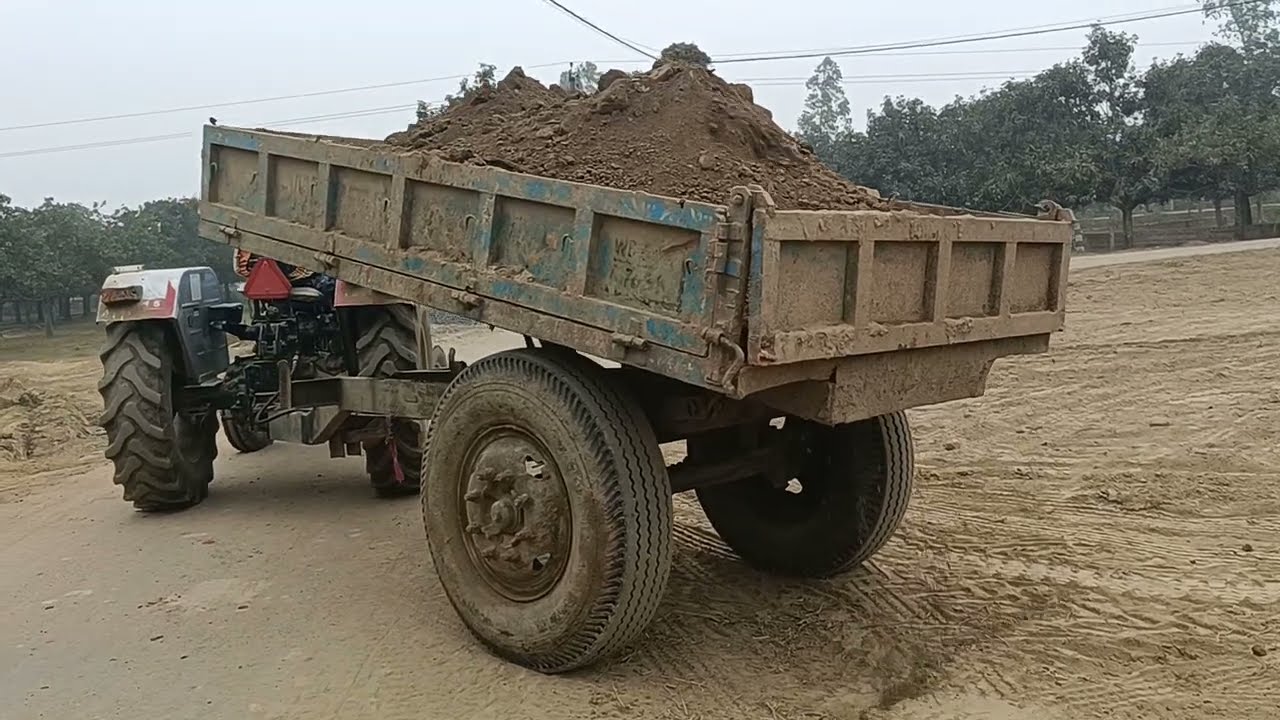 Tractor JCB trolley long video 📷#video #tractorjcb #jcb #coaching #funny 