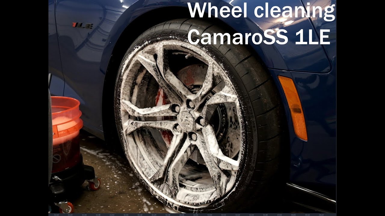 Camaro SS 1LE wheel cleaning